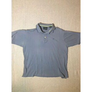 Mens Palm Beach Golf Polo Size XL Country Club Blue Stripes Soft Casual